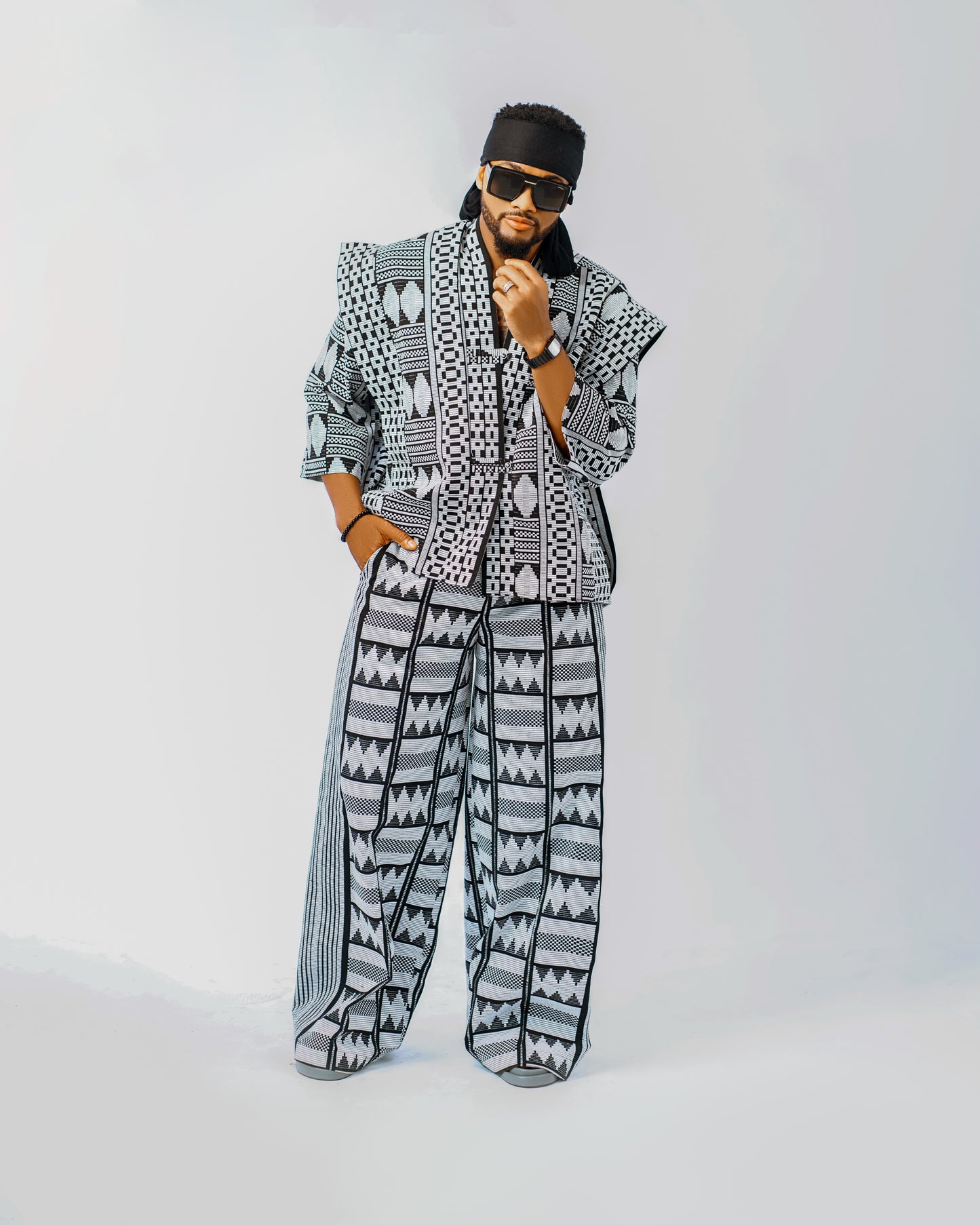 Print Kimono Jacket and Palazzo pants