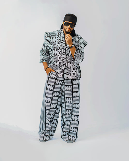 Print Kimono Jacket and Palazzo pants