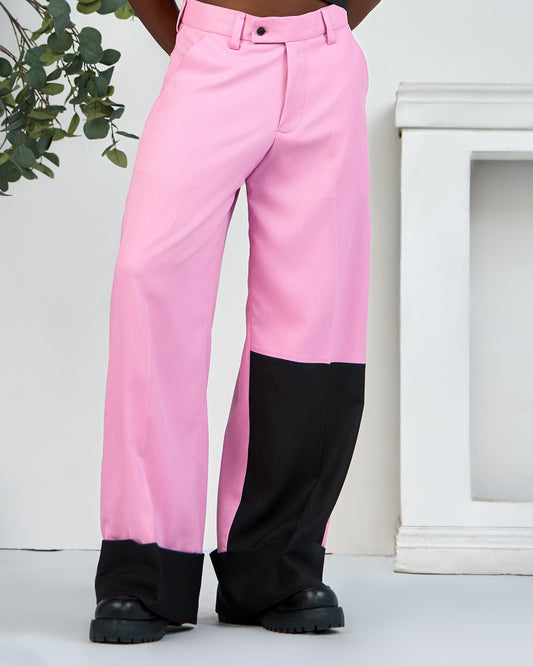 Color block palazzo pants