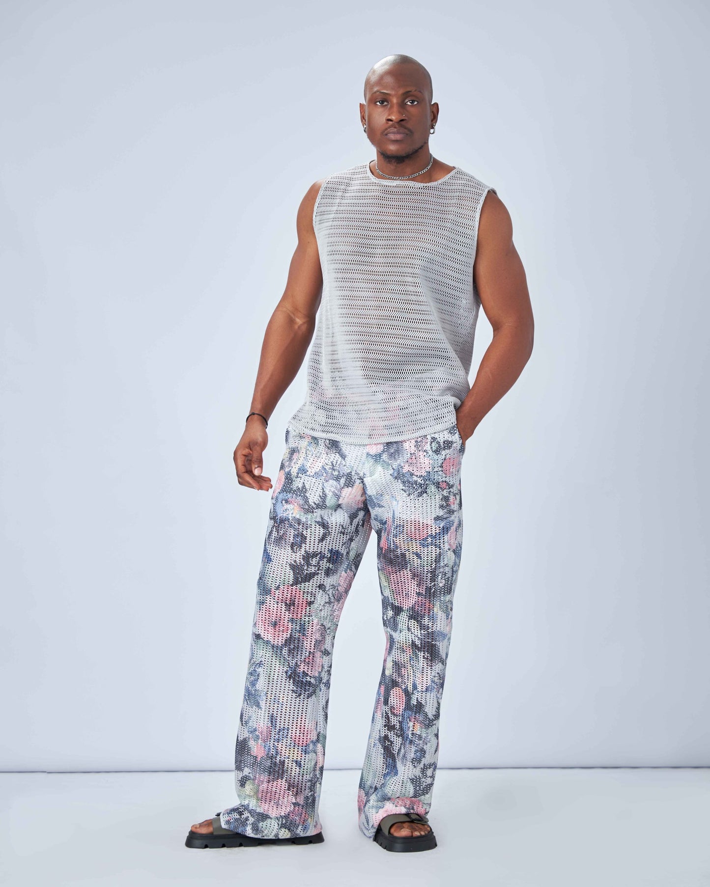 Perforated Lux Floral pants