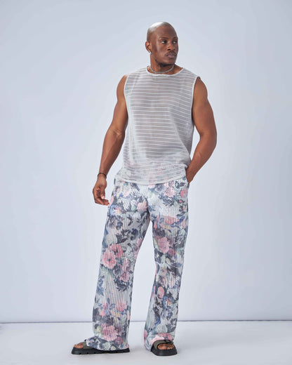 Perforated Lux Floral pants