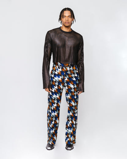 Multi-color Houndstooth Pants